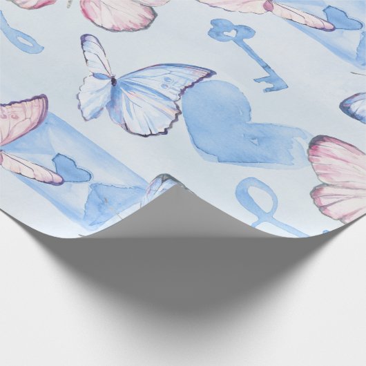 Vulkpapier voor vlinders cadeaupapier (Hoek)