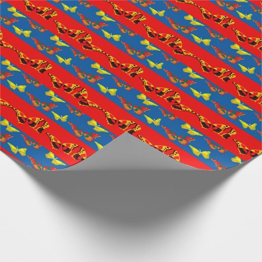 Vulkpapier voor vlinders cadeaupapier (Hoek)