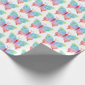 Vulkpapier voor vlinders cadeaupapier (Hoek)