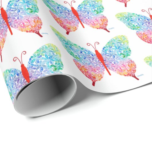 Vulkpapier voor vlinders cadeaupapier (Rol Hoek)