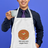 Vullen bagel - voeg grappige slogan, naam of bedri standaard schort