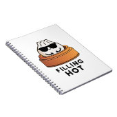 Vullen Heet Grappig Dumpling Pun Notitieboek (Rechterzijde)