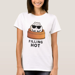 Vullen Heet Grappig Dumpling Pun T-shirt