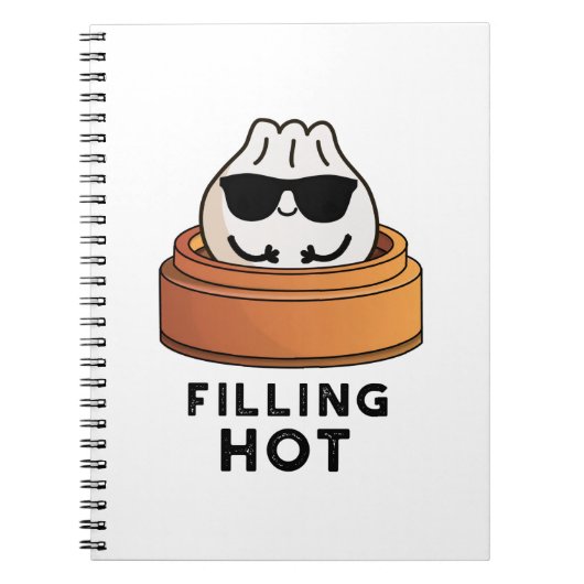 Vullende Hete Grappige Dumpling Woordspeling Notitieboek (Voorkant)