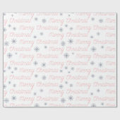 Vullig kerstpatroon Verpakkingspapier Cadeaupapier (Vlak)