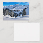 Vullingen van de Alpen, schilderachtig winterfoto Notitiekaartje (Voorkant / Achterkant)