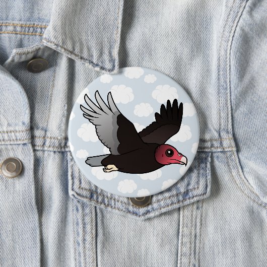 Vullingen van Turkije Ronde Button 4,0 Cm (In situ)