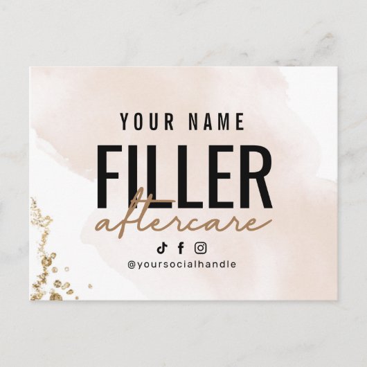 Vulmiddel Briefkaart Nazorg Instructie (Voorkant)