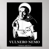 Vulnero Nemo Katholieke Heilige Thomas van Aquino  Poster (Voorkant)