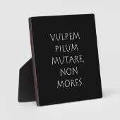 Vulpem pilum mutare non mores fotoplaat (Voorkant)