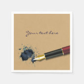 Vulpen met inkt Blot - Papieren servet (Voorkant)