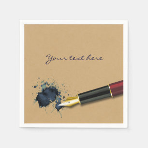 Vulpen met inkt Blot - Papieren servet