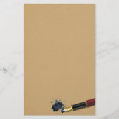 Vulpen met inkt/spleet - briefpapier (Voorkant)