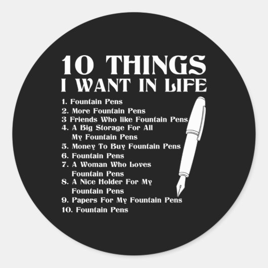 vulpennen ronde sticker (Voorkant)