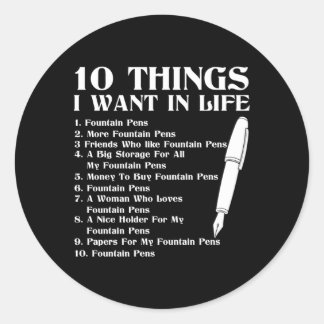 vulpennen ronde sticker