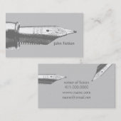  vulpenschrijver visitekaartje (Voorkant / Achterkant)