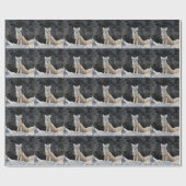 Vulpes corsac cadeaupapier (Vlak)