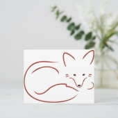 Vulpes Vulpes Briefkaart (Staand voorkant)