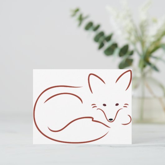 Vulpes Vulpes Briefkaart (Staand voorkant)