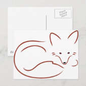 Vulpes Vulpes Briefkaart (Voorkant / Achterkant)