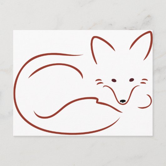 Vulpes Vulpes Briefkaart (Voorkant)