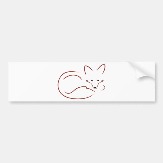 Vulpes Vulpes Bumpersticker (Voorkant)