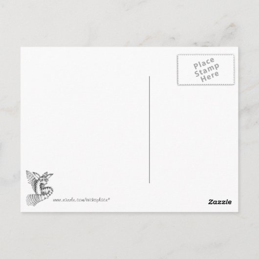 Vulpix Briefkaart (Achterkant)