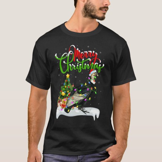 Vulture Bird  Xmas Decorations Santa Vulture Chris T-shirt (Voorkant)