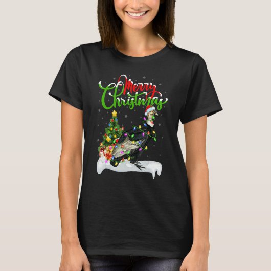 Vulture Bird  Xmas Decorations Santa Vulture Chris T-shirt (Voorkant)