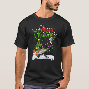 Vulture Bird Xmas Decorations Santa Vulture Christ T-shirt