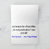 Vulture Birthday-kaart Kaart (Binnen)