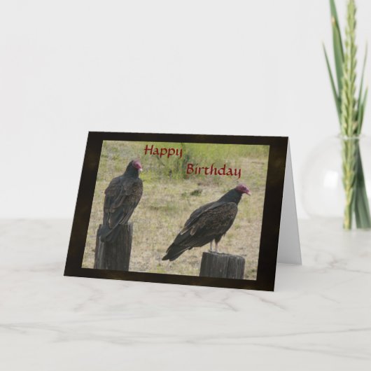 Vulture Birthday-kaart Kaart (Voorkant)