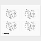 Vulture Cannonball Pick Rechthoekige Sticker (Vel)