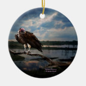 Vulture Fantasy keramische hangende sierbloem Keramisch Ornament (Voorkant)