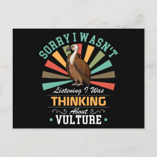 Vulture liefhebbers Sorry dat ik niet luisterde ik Feestdagenkaart