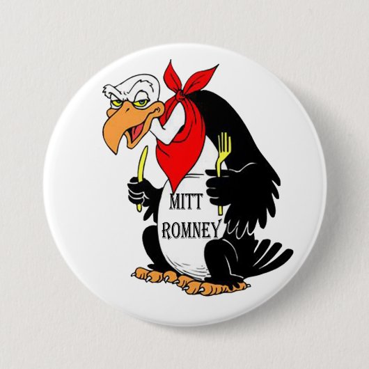 Vulture Mitt Romney Button (Voorkant)
