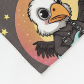 Vulture Music Kawaii Print Fleece Deken (Hoek)