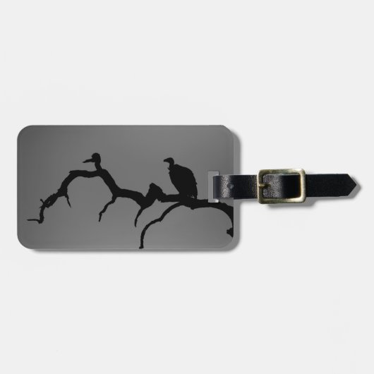 Vulture Silhouette Bagagelabel (Voorkant horizontaal)