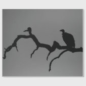 Vulture Silhouette Cadeaupapier (Vlak)