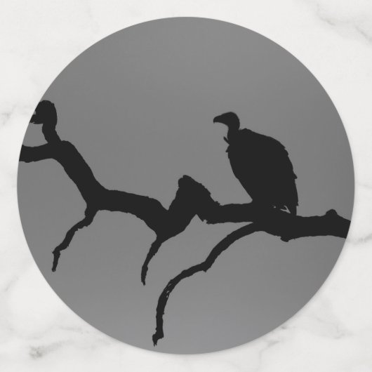 Vulture Silhouette Confetti (Grote achterkant)