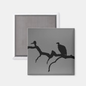 Vulture Silhouette Magneet (Voorkant / Achterkant)