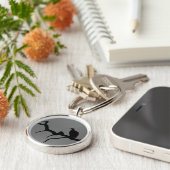 Vulture Silhouette Sleutelhanger (Zijkant)