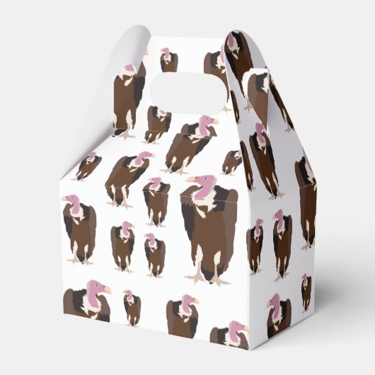 Vulture vogels Pattern Bedankdoosjes (Achterkant)