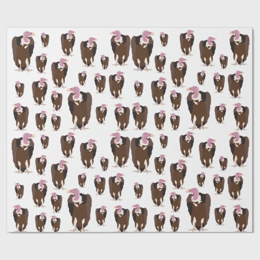 Vulture vogels Pattern Cadeaupapier (Vlak)