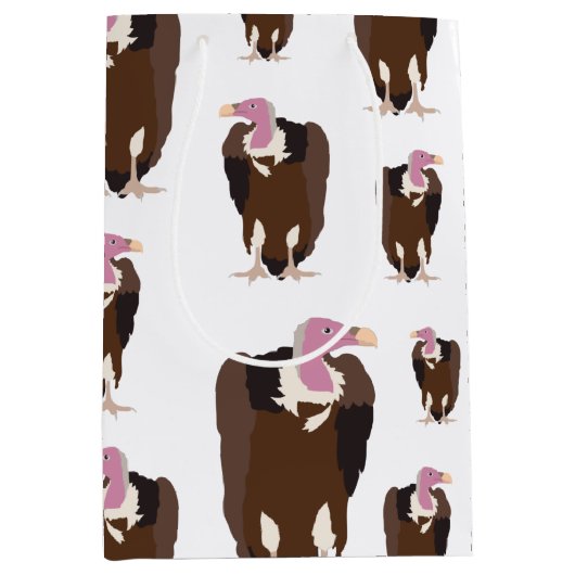 Vulture vogels Pattern Medium Cadeauzakje (Voorkant)