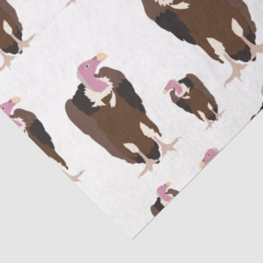Vulture vogels Pattern Tissuepapier (Detail)