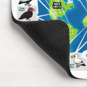 Vulturen van de Wereldkaart Muismat (Hoek)