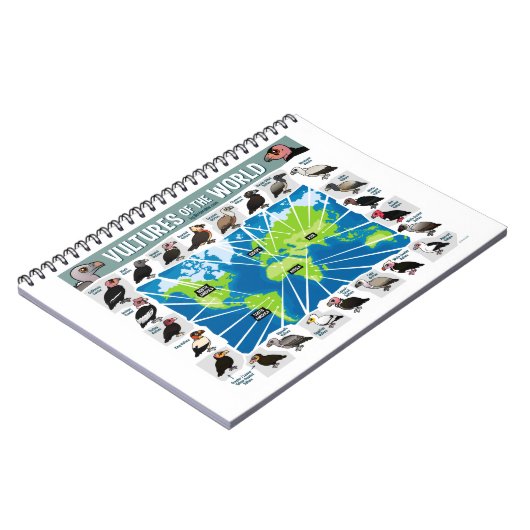 Vulturen van de Wereldkaart Notitieboek (Linkerzijde)
