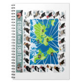 Vulturen van de Wereldkaart Notitieboek (Voorkant)