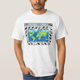 Vulturen van de Wereldkaart T-shirt
